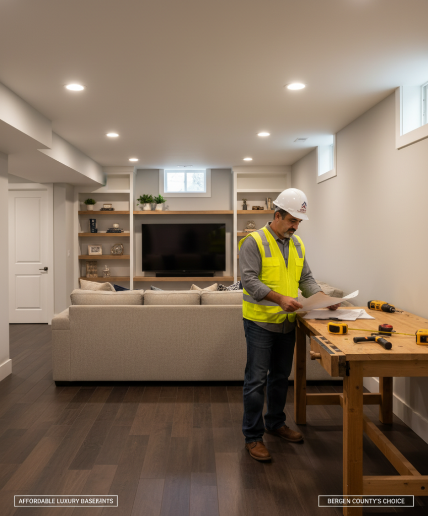 finished basement Bergen County NJ